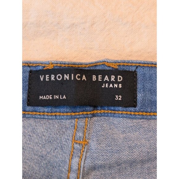 Veronica Beard Jeans Sheridan Bell Bottom Button Fly Denim Size 32 NWT USA Made - Picture 5 of 11